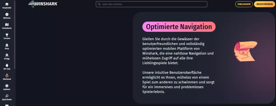 Winshark Casino – 240% bis zu 2500 € + 300 Freispiele Willkommensbonus