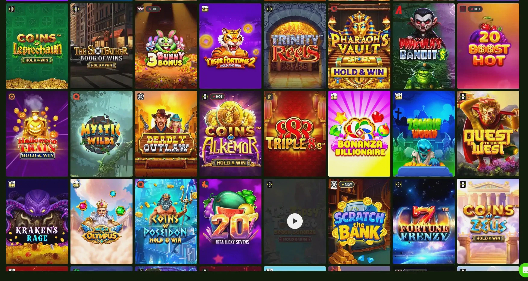 Winshark Casino Login-Bereich und Spiellobby 2026